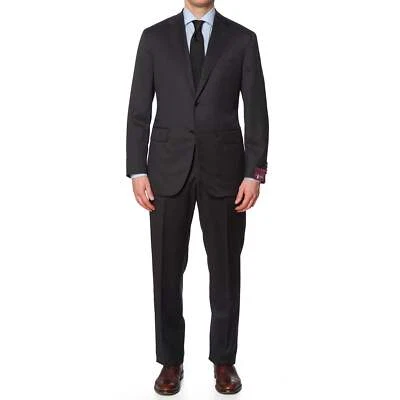 SARTORIA PARTENOPEA for VANNUCCI Gray Wool Super 140's Handmade Suit NEW US 42-4 - Image 1 of 4