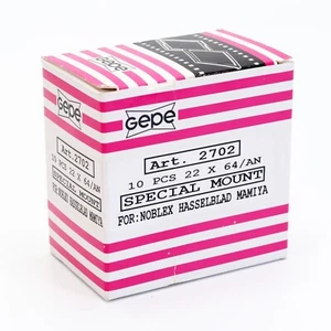 Gepe 2702 Panorama Slide Mounts for Medium Format 22x64mm AN Glass Box of 8 Pcs - Imagen 1 de 9