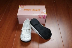 #A95 NEW INFANT GIRL Comfy SLIP-ON SHOES White 3- 12 Months, Sz 3/5/6 Wedding - Picture 1 of 1