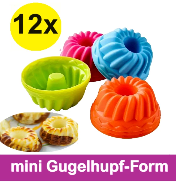 mini Kugelhupf-Form Gugelhupf Kuchenform Backform Kuchen Pudding Eis Form Süßes - Bild 1 von 4