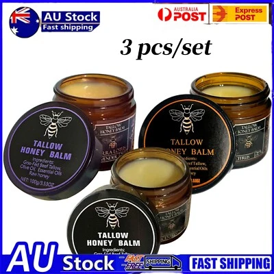 Organic Grass Fed Beef Tallow Moisturizing Cream Body Care Balm with Raw Honey - image 1 of 4