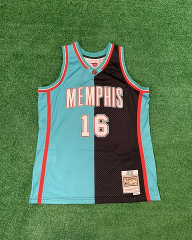 Mitchell & Ness Pau Gasol Memphis Grizzlies Size L Large Swingman Split Jersey Cover