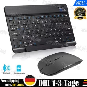 Tastatur Keyboard PC kabellos QWERTZ DE USB Windows geräuscharm schwarz - Bild 1 von 15