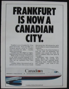 Canadian Airlines ad cut from a 1988 Magazine - Picture 1 of 1