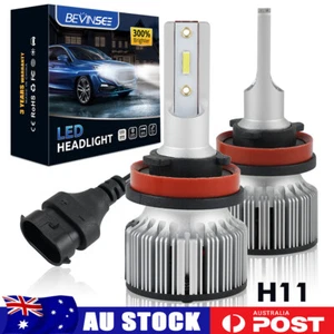 H11 LED Headlight Globes 6000K 6000LM Low Beam For Nissan Pathfinder 2010-2017 - Picture 1 of 12