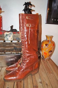 Carina Nucci BOOTS 10.5 TALL LEATHER BOOTS 10.5 ITALIAN BOOTS 10.5 RIDING BOOTS - Picture 1 of 1