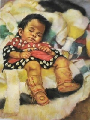 Leanin' Tree Birthday Greeting Card Little Cheyenne by Carol Theroux - Image 1 of 3