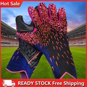 Football Goalkeeper Gloves Soccer Gloves for Kids Adults(Watermelon Red Size 10)