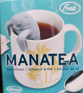 Fred and Friends MANATEA Silicone Tea Infuser New in Box Reusable Free Shipping - Picture 1 of 6