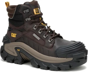 Caterpillar Mens INVADER MAX WP CT Comp Toe Waterproof Work Boots Coffee Bean - Picture 1 of 7