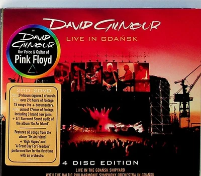 DAVID GILMOUR- Live in Gdansk 2-CD 2-DVD inc On an Island 5.1 Audio Pink Floyd - image 1 of 4
