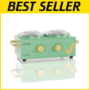 Efficient Dual Wax Warmer with Transparent Lid - Perfect for Large Area Waxing - Picture 1 of 9