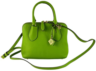 TORY BURCH Mini Swing Green Leather Shoulder Crossbody Bag - Image 1 of 4