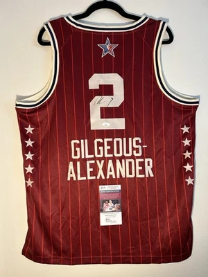 Shai Gilgeous Alexander Signed 2024 All Star Game Jersey Thunder Auto PSA/DNA - Image 1 of 4