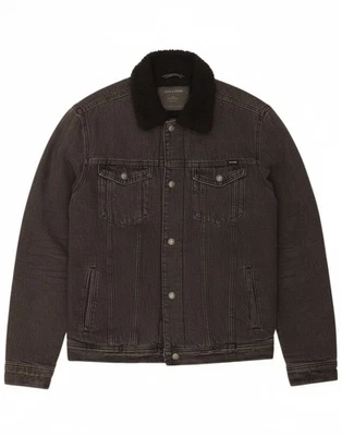 Chaqueta de mezclilla JACK & JONES Sherpa para hombre Reino Unido 38 gris medio algodón DN13 Foto 1 de 4