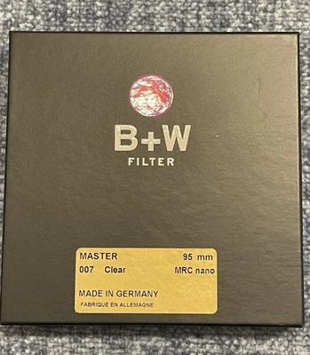 B&W MRC Nano Master 007 Clear 95mm Lens Filter MINT CONDITION Canon Nikon  - Image 1 of 4