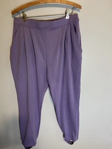 Pantalones estribo vintage talla 14/16 pequeño púrpura plisado cintura alta años 80 90 - Imagen 1 de 4