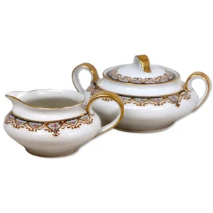 Theodore Haviland Schleiger 617B Creamer and Sugar Bowl Limoges Antique 1903 - Picture 1 of 7