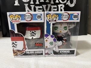 Funko Pop! Plus Demon Slayer Gyokko #1855 & Tanjuro Kamado #1255 AAA Anime Exc - Imagen 1 de 6