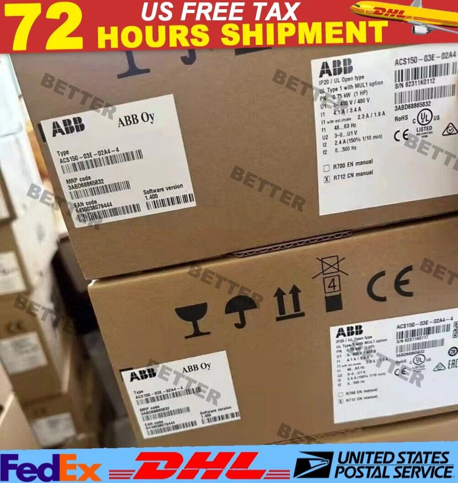 1pc ABB ACS150-03E-02A4-4 frequency converter 3PH 0.75 KW - Image 1 of 1