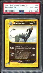 Houndoom 12/144 Non Holo Rare PSA 8 E Series Skyridge Pokemon Card - Picture 1 of 2