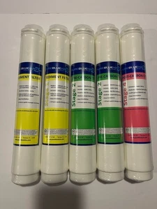 Pure Blue H2O-Reverse Osmosis Filter System-5PC Replacement Filters-PBTLR04RCT - Picture 1 of 4
