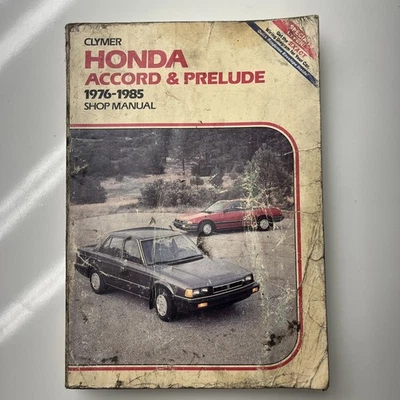 Servicio de reparación manual de taller CLYMER Honda Accord & Prelude 1976-1981 A228 Foto 1 de 4