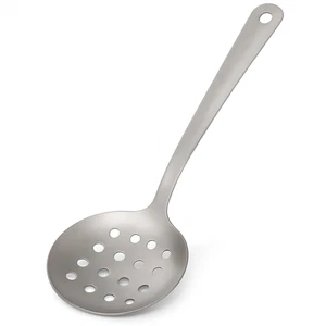 Schaumlöffel mit Löchern – Edelstahl Schöpflöffel Küchenhelfer, Justus Brenger - Bild 1 von 2