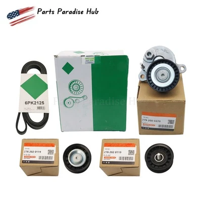 For INA Gates Belt Drive Kit And Belt A2762000370 Fits Mercedes GLE350 E350 3.5L Foto 1 de 4