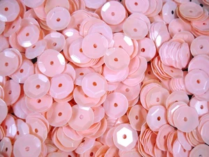 Sequins 8mm Light Pink Opaque 125g DIY Crafts Sewing Dressmaking Embellishment - Picture 1 of 2