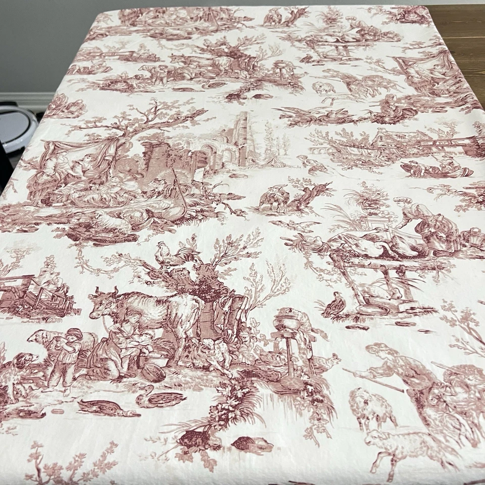 Mantel Williams Sonoma French Country Toile 68"x 90" Hecho en Italia Foto 1 de 4