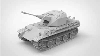 3D-печать 1/72/48/87 (Flakpanzer V Coelian) танк неокрашенная модель набор - Изображение 1 из 4