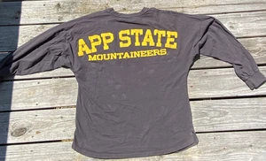 Camiseta deportiva APP STATE MOUNTAINEERS Spirit manga larga con agujero para el pulgar universitario talla M - Imagen 1 de 12
