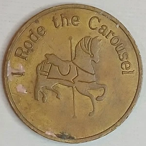 Kindermuseum von Indianapolis, I Rode the Carousel, 1" Vintage Medaille Münze - Bild 1 von 2