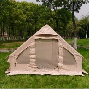 Inflatable Cabin Camping Tent With 210D Silver Coated Oxford Fabric for 4 person - Picture 1 of 8