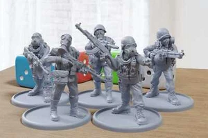 Stalker Soldiers Charlie - Minifiguras impresas en 3D - Miniatura post apocalíptica f - Imagen 1 de 6