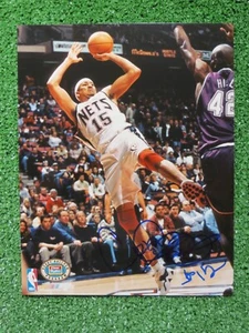CHRIS GATLING NEW JERSEY NETS SIGNED Fleer Hobby Bullpen Programm 8x10 FOTO - Bild 1 von 4