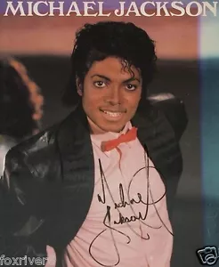 MICHAEL JACKSON Autographed Photograph - 'King of Pop' Star Vocalist - preprint - Picture 1 of 1