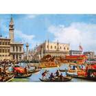 Canaletto, Bucintore Returning to Molo, 1729, Canvas Print, A1 Size + Border