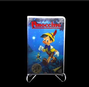 Disney Classic’s Black Diamond Sealed VHS - Pinocchio - Tear in Seal Not Opened 