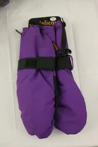 HELICASE Kid's Size M (Ages 4-5) Waterproof Zipper Closure Mittens Purple NWT - Picture 1 of 4