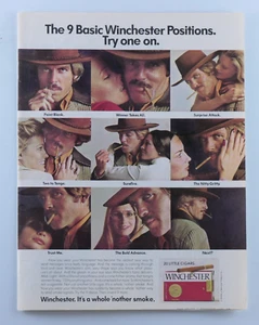 Anuncio impreso original de Farrah Fawcett The Nine Winchester Positions vintage 1973 - Imagen 1 de 5