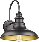 Outdoor Barn Light Fixture, 12.3 Inch Large Dome Farmhouse Wall Mount Light Goos