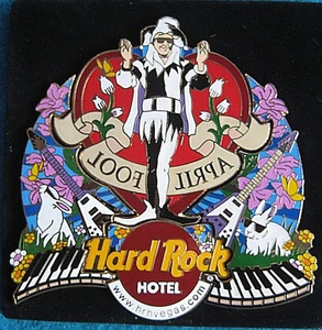 JUEGO DE ROMPECABEZAS LAS VEGAS H APRIL FOOLS WHITE RABBIT JESTER Hard Rock Café 4 PINS #1 - Imagen 1 de 1