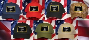 US NAVY SEALS HAT PATCH CAP SEAL TEAM TRIDENT PIN UP MILITARY USA UDT VETERAN - Picture 1 of 16