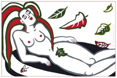 JACQUELINE DITT - Indian Summer-Essential A3 sign.ltd.Original Druck Grafik Akt - Bild 1 von 3