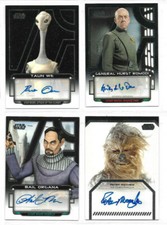 Star Wars Galactic Files -  Autograph Card Selection NM  Topps