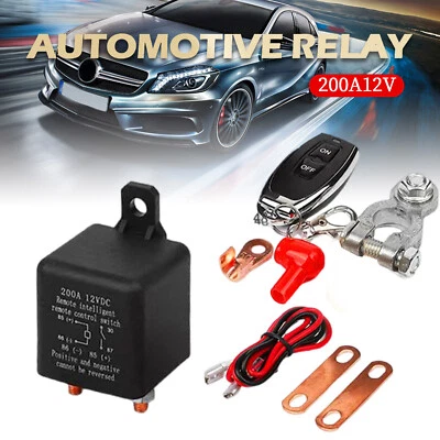 Car Battery Master Disconnect Switch Cut Off System Isolator Wireless Remote 12V - Image 1 of 4