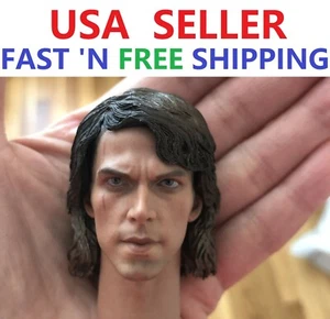 1/6 Scale Anakin Skywalker Head Sculpt Star Wars For 12" Hot Toys Figure - Picture 1 of 3