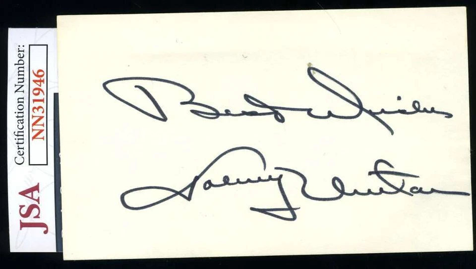 Johnny Unitas JSA Signed Coa 3x5 Index Card Autograph - Image 1 of 1